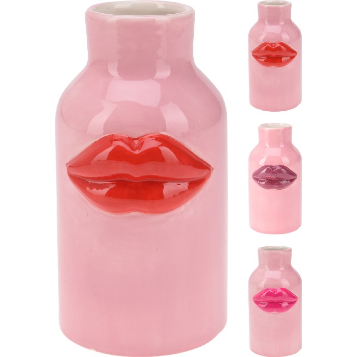 home-decor/vases/vase-lips-15cm-pink-3-assorted