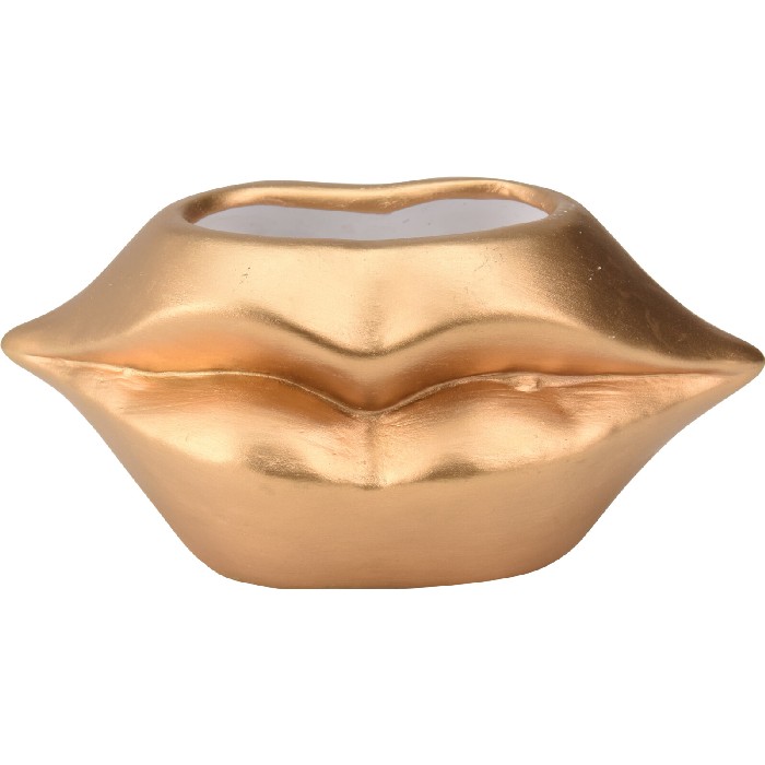 home-decor/decorative-ornaments/flowerpot-lips-18cm-x-9cm-gold