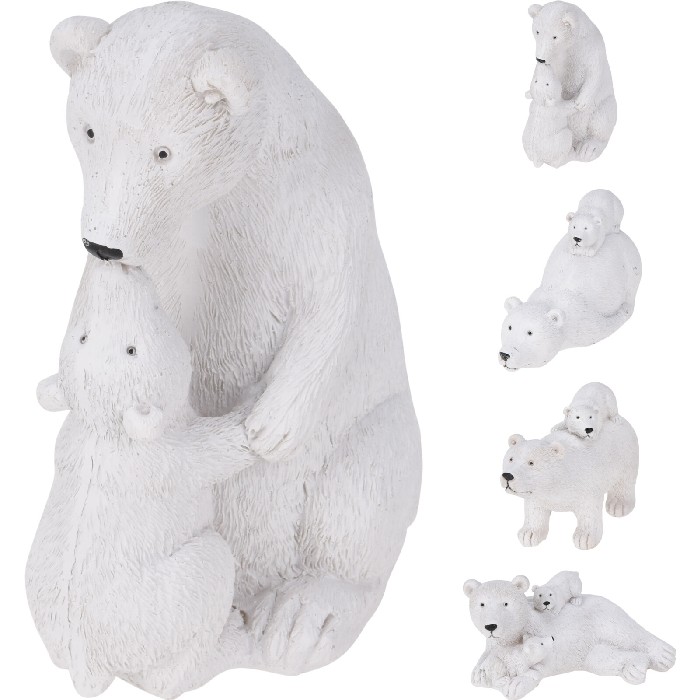 home-decor/decorative-ornaments/polar-bear-with-cub-white-4-assorted
