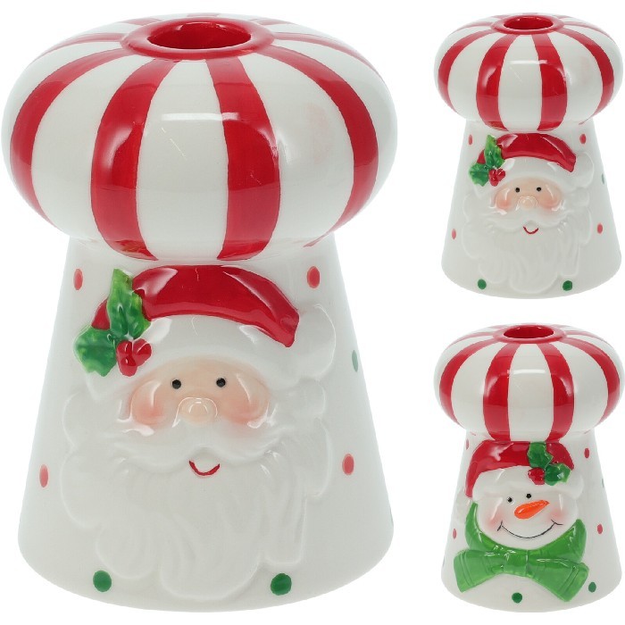 christmas/decorations/xmas-dinner-candle-holder-8cm-x-12cm-–-2-assorted