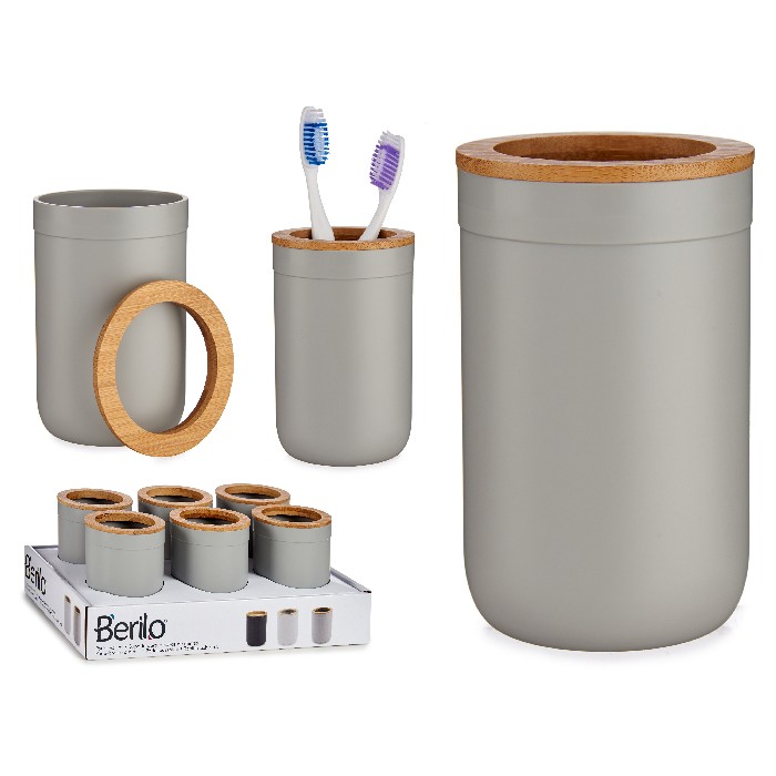 bathrooms/sink-accessories/promo-grey-tumbler-with-bamboo-top