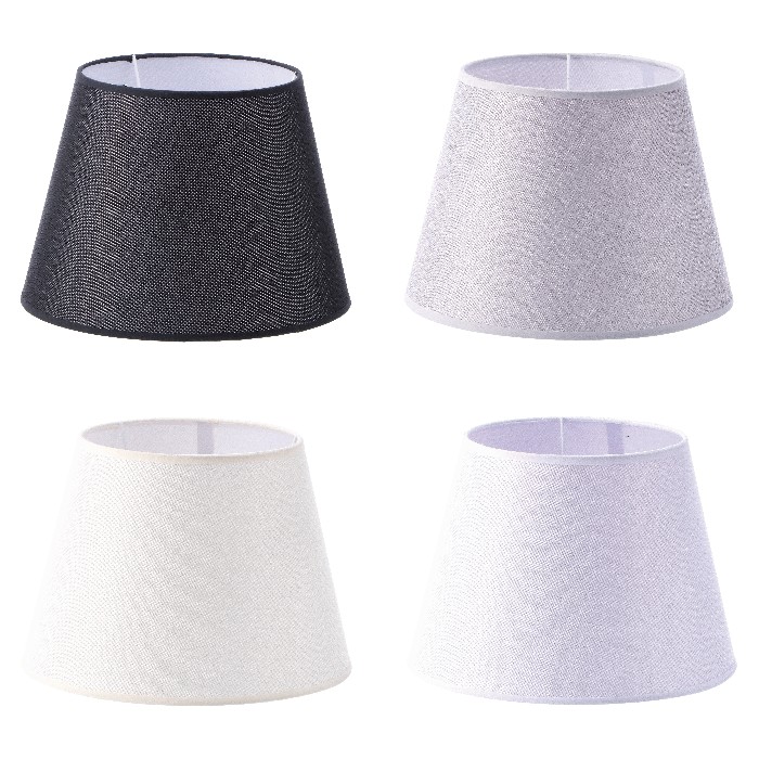 lighting/shades/lamp-shade-fabric-e24-e14-28cm-x-20cm-4-assorted