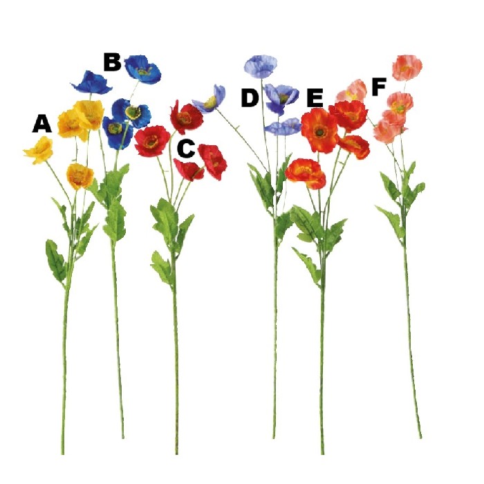 home-decor/artificial-plants-flowers/bunch-poppies-59cm-6-assorted-colours