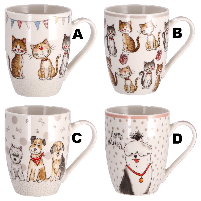 tableware/mugs-cups/mug-pets-340ml-8cm-x-h10cm-4-assorted