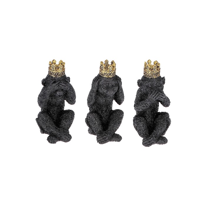 home-decor/decorative-ornaments/monkey-decor-resin-9cm-x-6cm-x-16cm-3-assorted