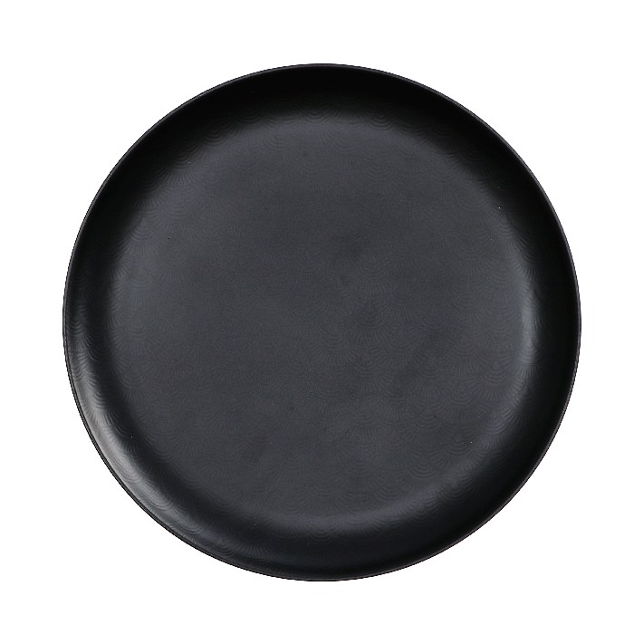tableware/plates-bowls/plate-owens-melamine-black-diameter-25cm
