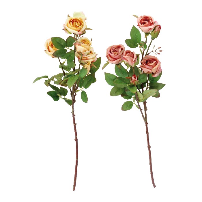 home-decor/artificial-plants-flowers/rose-4-flowers-2-buds-73cm-2-assorted-colours