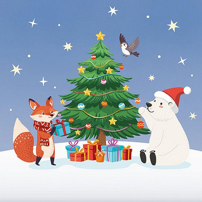 tableware/miscellaneous-tableware/papstar-christmas-napkins-christmas-party