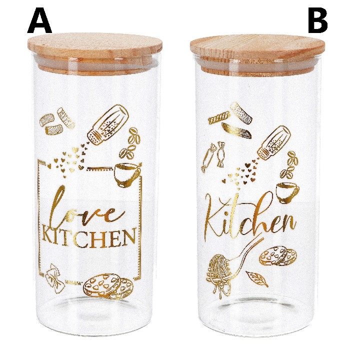 kitchenware/food-storage/jar-glass-wood-lid-10cm-x-h22cm