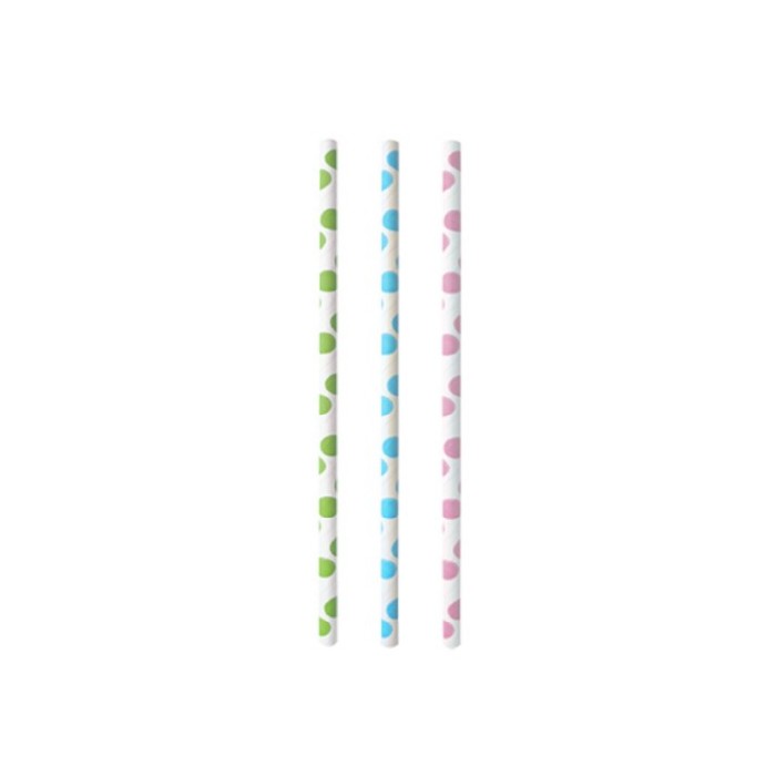kitchenware/miscellaneous-kitchenware/straws-paper-dots-x-25