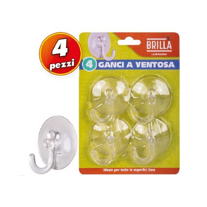kitchenware/miscellaneous-kitchenware/hooks-transparent-with-suckers-x-4