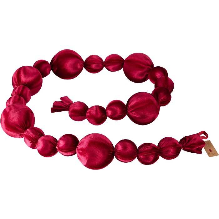 christmas/tinsel-garlands/christmas-ball-garland-burgundy-180cm