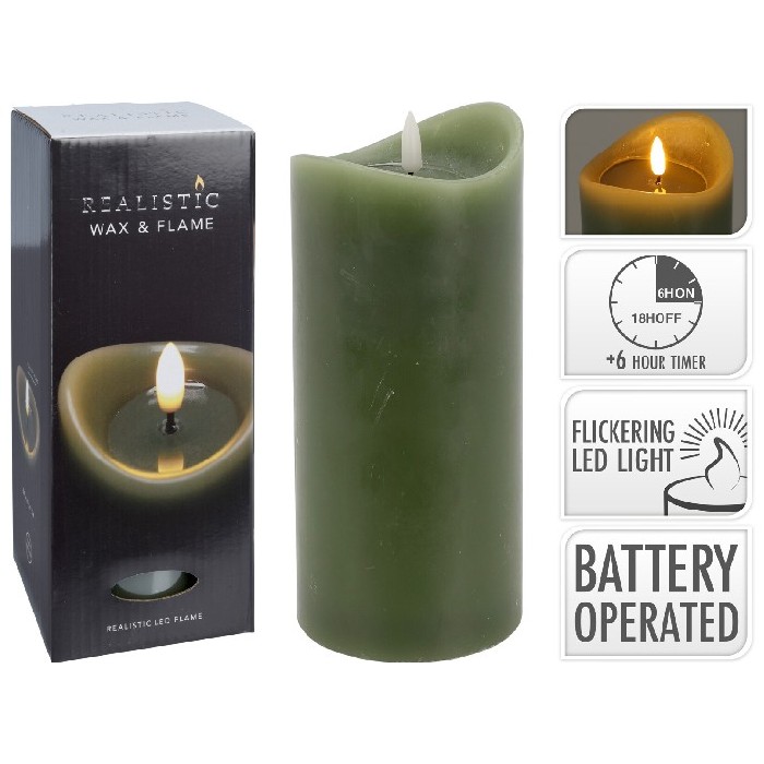 home-decor/candles-home-fragrance/led-candle-9cm-x-20cm-olive-green