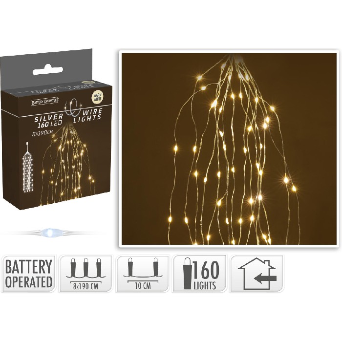 christmas/light-sets/christmas-silver-wire-cascade-lights-160-led-warm-white