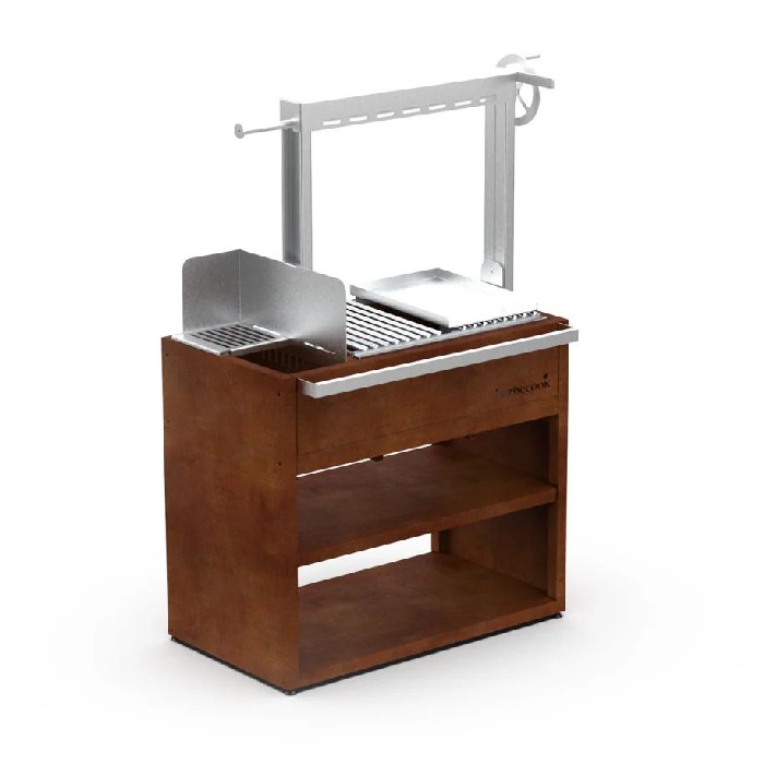 outdoor/gas-bbqs/barbecook-pedro-wood-barbecue-in-corten-and-stainless-steel