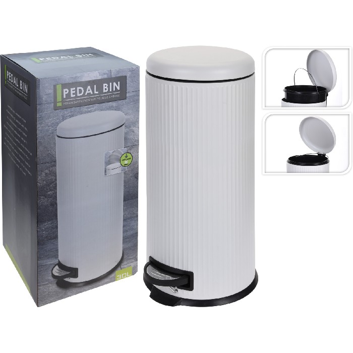 household-goods/bins-liners/excellent-houseware-pedal-bin-30l-white