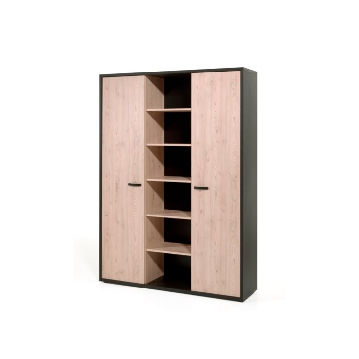 office/bookcases-cabinets/capo-tall-bookcase-2-doors-1-open-shelf-blackchestnut
