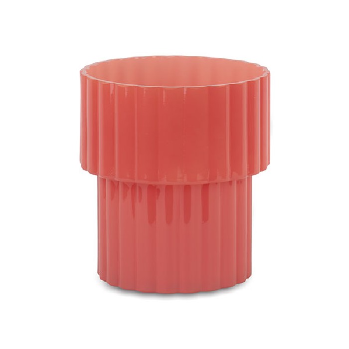 home-decor/vases/decorative-dark-pink-striped-vase-diameter-18cm-x-h20cm