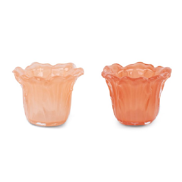 home-decor/candle-holders-lanterns/decorative-peach-tulip-glass-candle-holder-diameter-10cm-x-h8cm-2-assorted