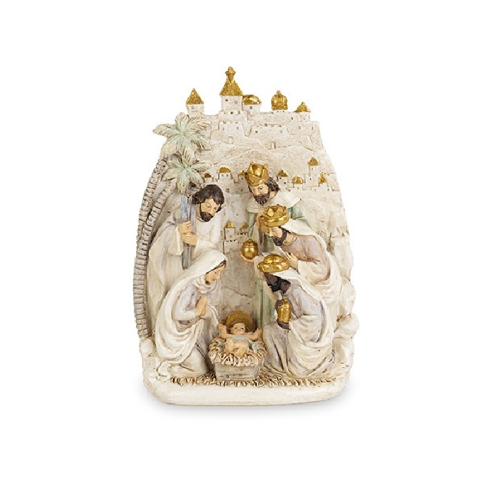christmas/cribs-villages/xmas-nativity-with-bethlehem-background-–-l17cm-x-h25cm