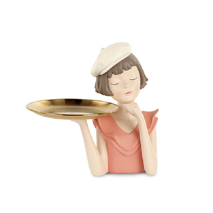 home-decor/decorative-ornaments/peach-girl-with-tray-height-26cm
