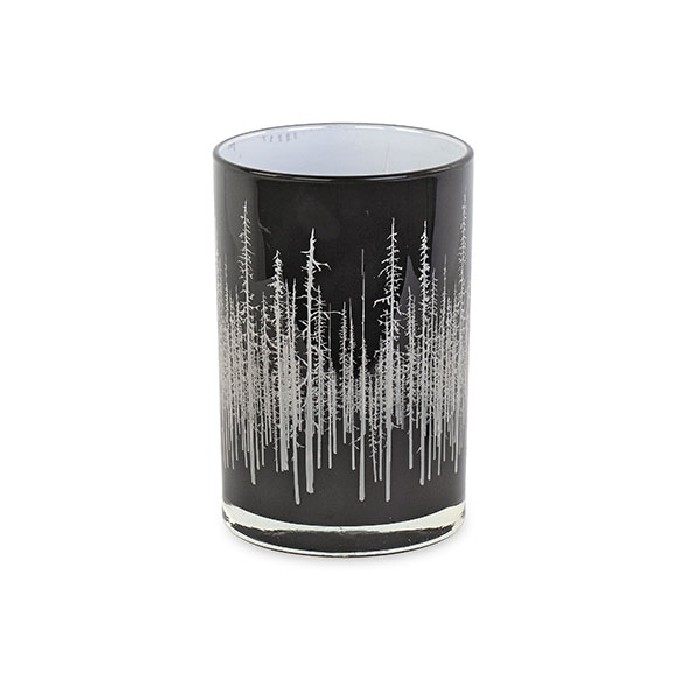 christmas/decorations/xmas-black-candle-holder-with-forest-–-d12cm-x-h18cm
