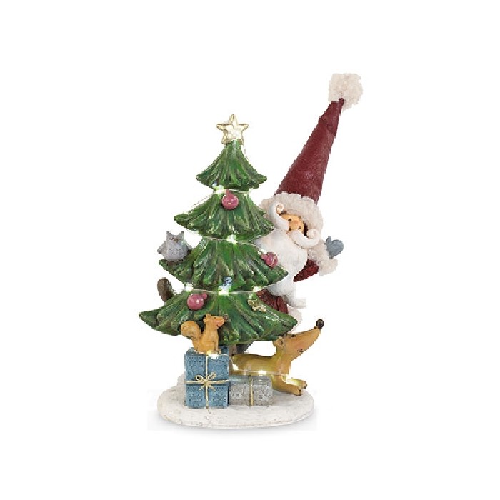 christmas/decorations/xmas-tree-with-father-christmas-–-led-h25cm