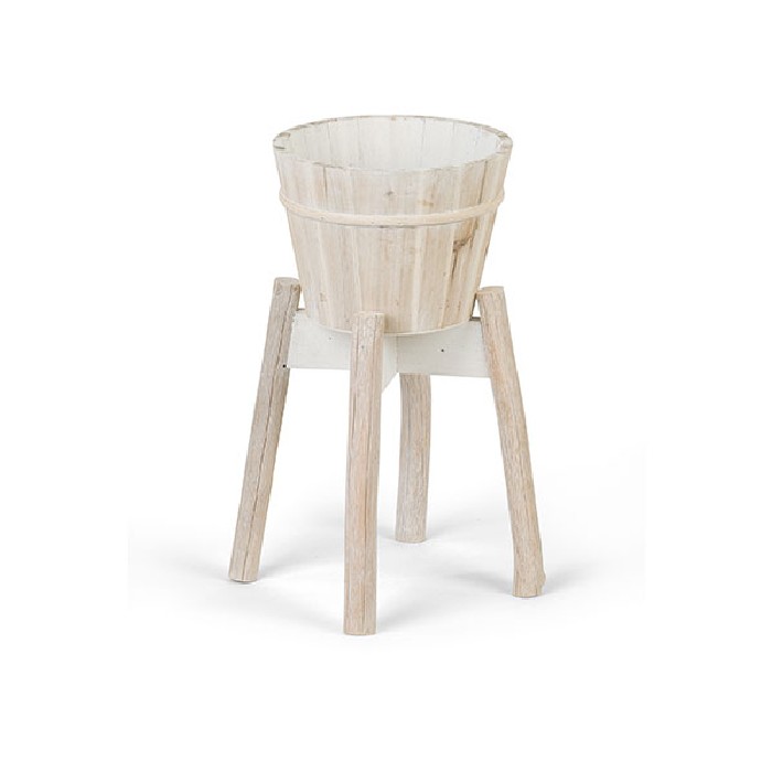 home-decor/indoor-pots-plant-stands/planter-with-white-wood-base-diameter-20cm-x-height-40cm