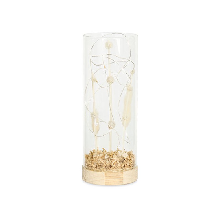 home-decor/candle-holders-lanterns/glass-vase-with-led-and-flowers-d9cm-x-h24cm