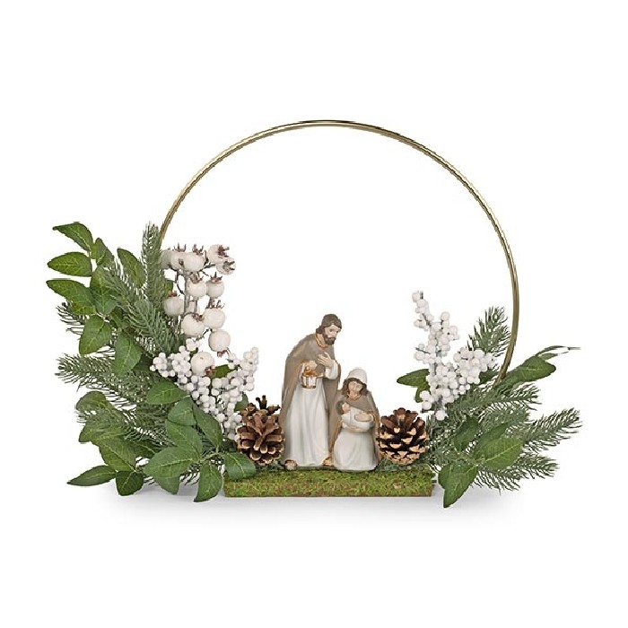 christmas/cribs-villages/xmas-nativity-with-pine-and-arch-–-d33cm-x-h36cm