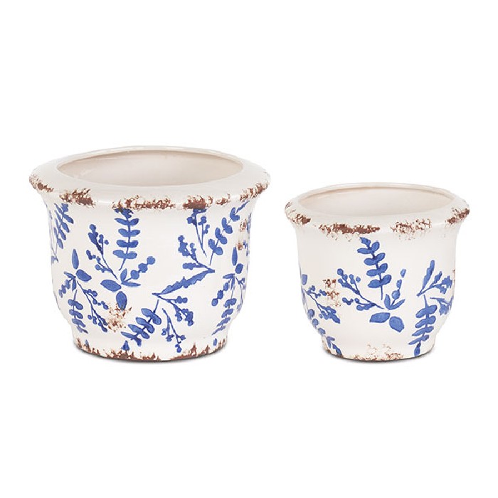 home-decor/decorative-ornaments/decorative-pots-set-of-2-blue-flowers-diameter-14cm-x-h125cm-diameter-185cm-x-h135cm
