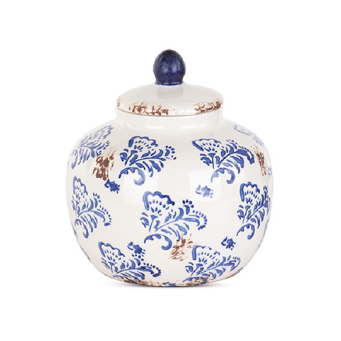home-decor/decorative-ornaments/decorative-container-with-cover-blue-flowers-diameter-18cm-x-h20cm