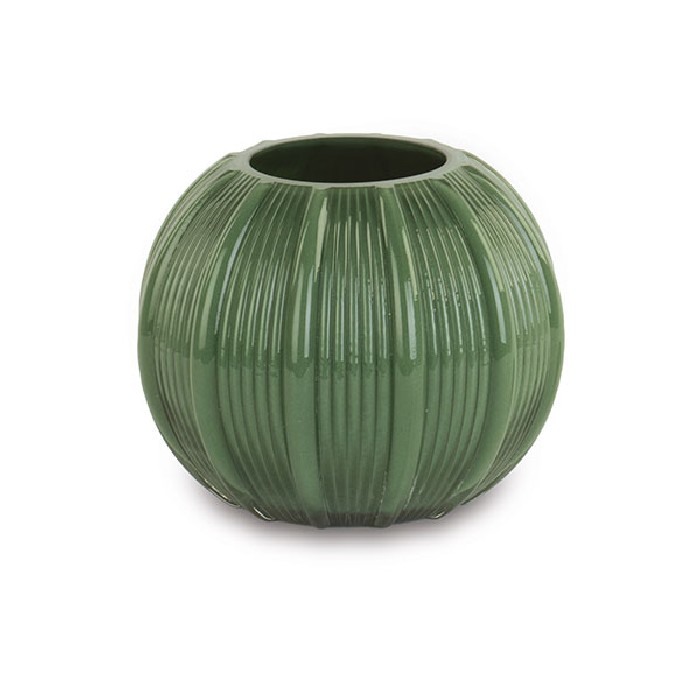 home-decor/vases/decorative-dark-green-pleated-glass-vase-diameter-155cm-x-h125cm