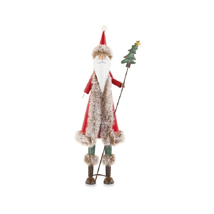 christmas/decorations/xmas-father-christmas-metal-figurine-–-red-and-green-h40cm