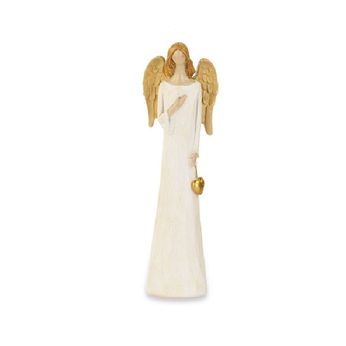 christmas/decorations/xmas-ivory-and-gold-polyresin-angel-–-h20cm