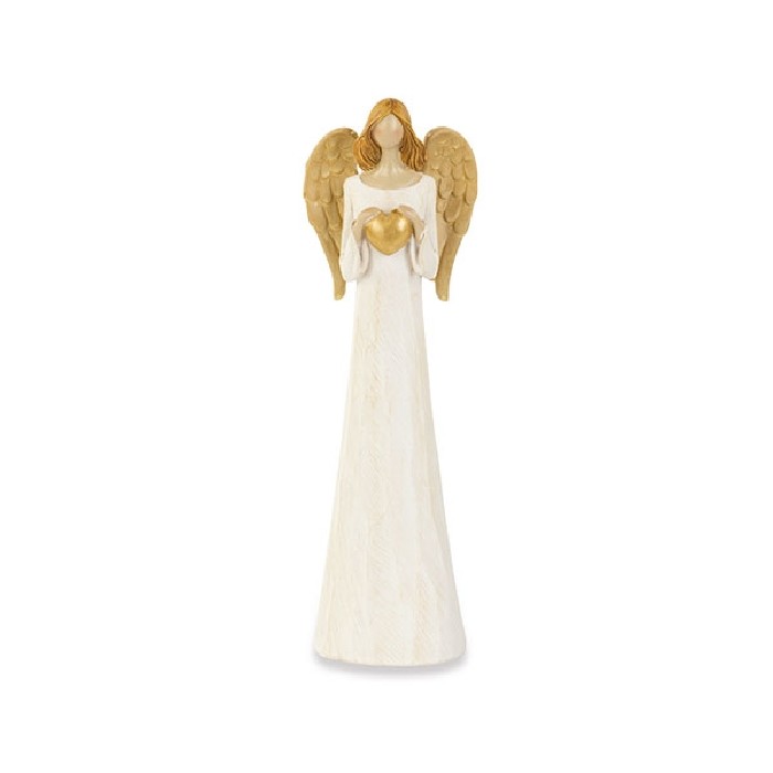 christmas/decorations/xmas-ivory-and-gold-polyresin-angel-–-h26cm