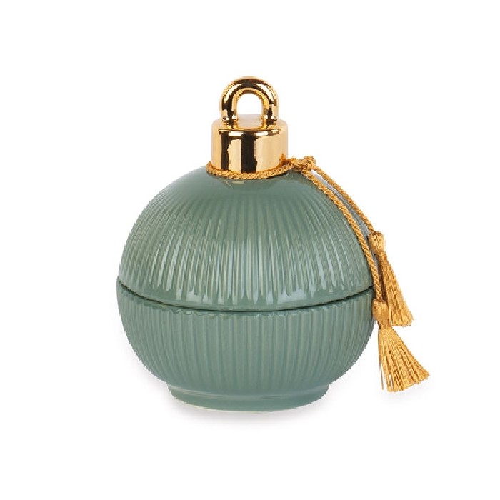 christmas/decorations/xmas-green-pleated-sphere-candle-with-box-–-d10cm