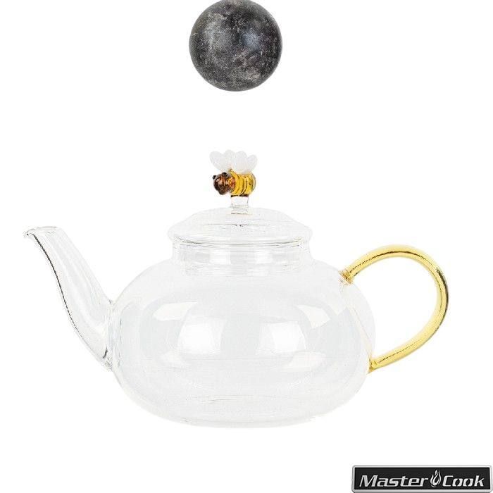 kitchenware/tea-coffee-accessories/teapot-with-bee-550ml-with-saucer-49260e-18cm-x-height-11cm