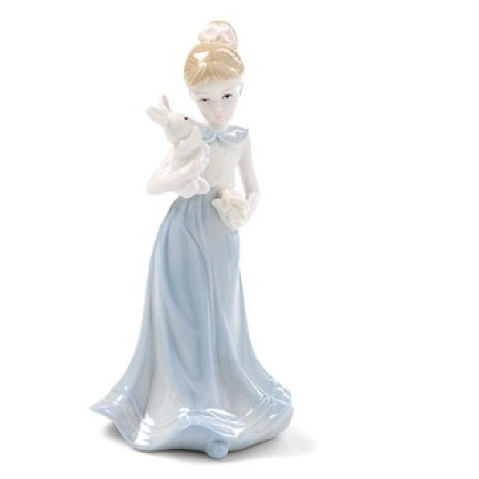 home-decor/decorative-ornaments/blue-lady-with-rabbit