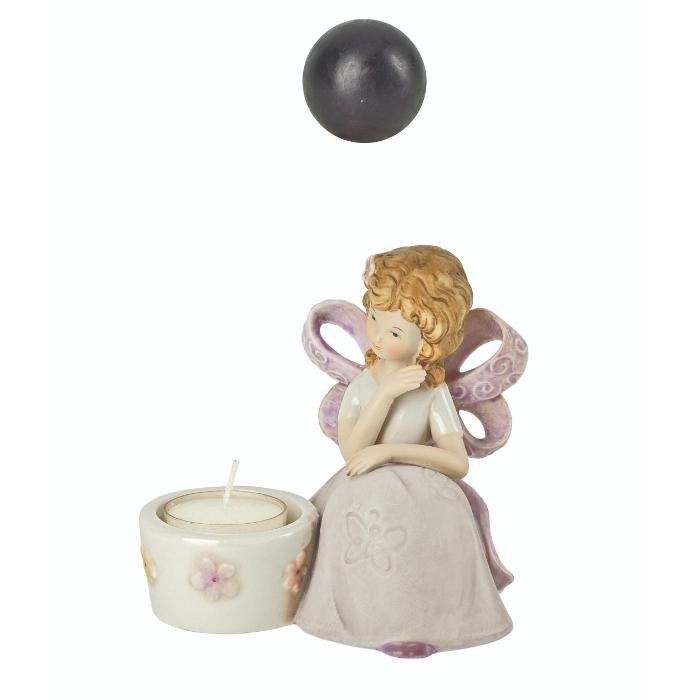 home-decor/decorative-ornaments/tealight-girl-holder-lilac-height-12cm