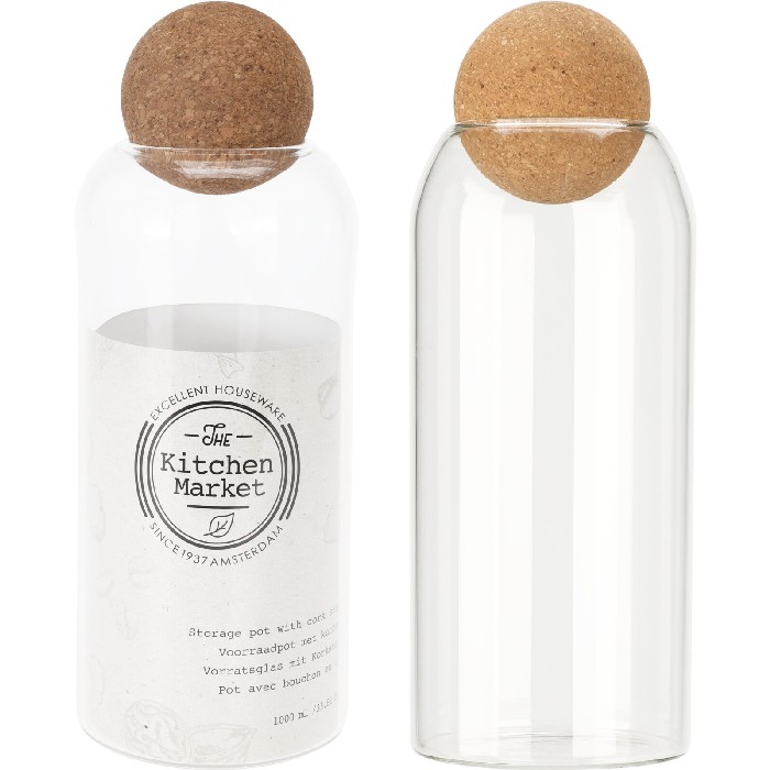 kitchenware/food-storage/excellent-houseware-storage-jar-1000ml-glass-with-cork-lid