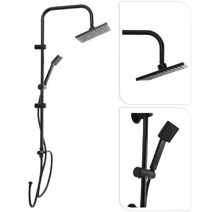 bathrooms/shower-curtains-rails-accessories/shower-column-set-matt-black