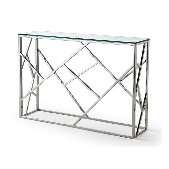 living/console-tables/promo-console-table-with-1cm-clear-glass-toppolished-stainless-steel-structure