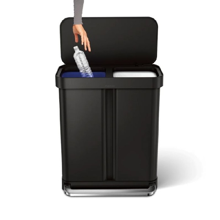 household-goods/bins-liners/simplehuman-recycler-58l-pedal-bin-matte-black-cw2117