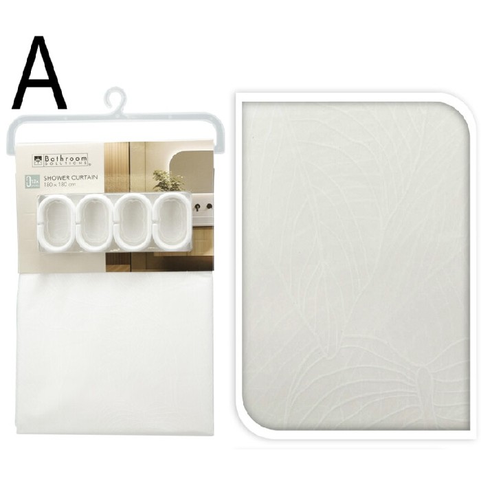 bathrooms/shower-curtains-rails-accessories/shower-curtain-peva-180cm-x-180cm-2-assorted-designs