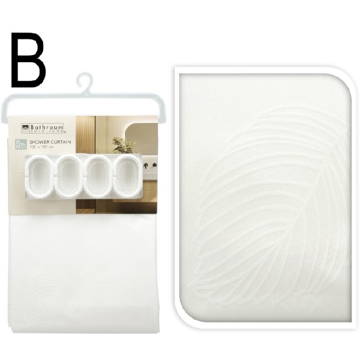 bathrooms/shower-curtains-rails-accessories/shower-curtain-peva-180cm-x-180cm-2-assorted-designs