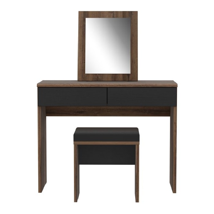 bedrooms/chest-of-drawers/dolce-dressing-table-mirror-and-stool-finished-in-mud-and-black-oak