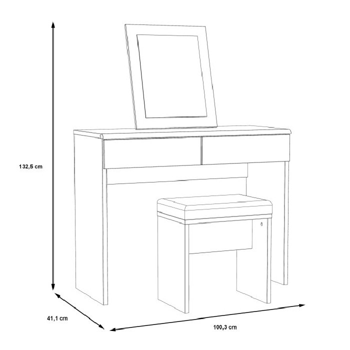bedrooms/chest-of-drawers/dolce-dressing-table-mirror-and-stool-finished-in-mud-and-black-oak