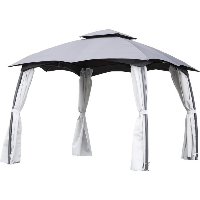 outdoor/gazebos-awnings-shading/gazebo-party-tent-3m-x-3m-with-side-walls-grey