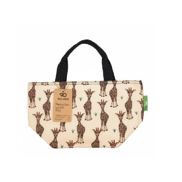 kitchenware/picnicware/eco-chic-lightweight-foldable-lunch-bag-giraffes